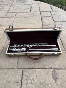 Vintage Martin Busine Flute Silver w/ Original Hard Case, Musical Instrument - Picture 1 of 11
