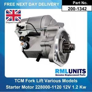 Motor De Arranque Para Carretilla Elevadora TCM 1998- Con Motor Isuzu 228000-1120 228000-1121 - Imagen 1 de 5