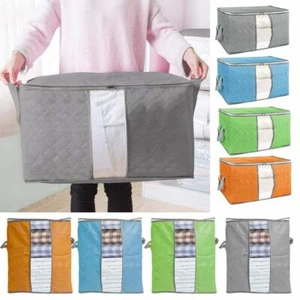 Anti Dust Large Storage Bag Clothes Quilt Blanket Storage Sort Home Organizer US - Picture 1 of 16