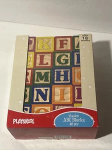 Play Skool Wooden ABC Blocks 40 pcs. new - Picture 1 of 4