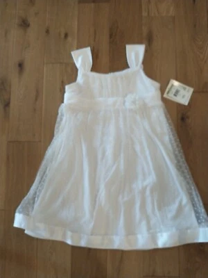 NEW w TAGS! Girls Bonnie Jean Dress Sheer Organza Overlay  Size 14 - Image 1 of 4