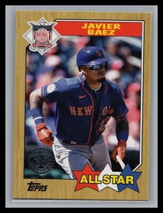 2022 Topps #87AS-44 Javier Baez 1987 Topps Baseball 35th Anniversary All-Stars - Picture 1 of 2