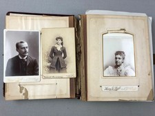 Antique Family 39 Photo Album Cabinet Cards Mustache Philadelphia Delaware CDV