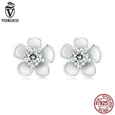 Fashion 925 Sterling Silver 0.1CT moissanite Stud Earrings Jewelry Women Voroco