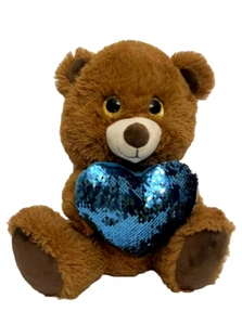 Six Flags Teddy Bear Plush Exclusive Brown Stuffed Animal Toy 14" Super Soft - Picture 1 of 7
