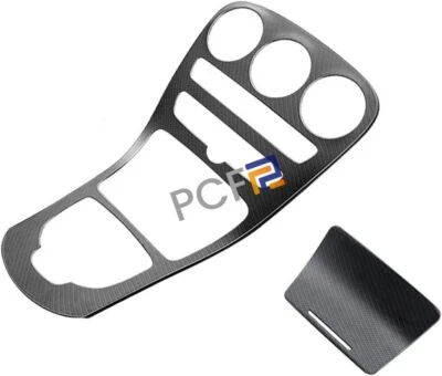 Center Media Console Dry Carbon Fiber Panel Trim Fits 2015-18 Benz C-Class W205 - Image 1 of 4