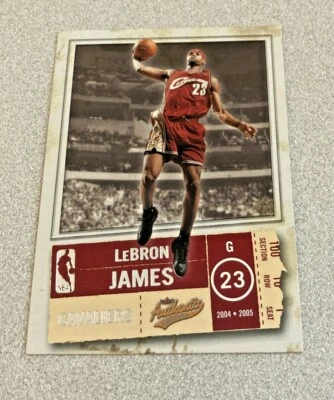 2004-05 Fleer Authentix #49 LeBron James Cavaliers - Image 1 of 2