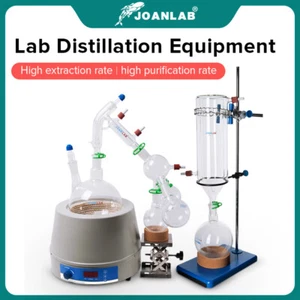 Labor Kurzwegdestillation 2000L 2L 5000ml 5L mit Kaltfalle & Heizmantel - Bild 1 von 5