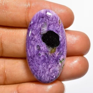 Natural Charoite Loose Gemstone Oval Cabochon Indonesia 39.50 Cts 36X19X6 mm - Picture 1 of 6