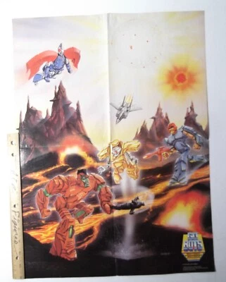 Póster GoBots Lava Poderoso Vehículo Robots De Colección 1984 Go Bots Dibujos Animados Foto 1 de 2