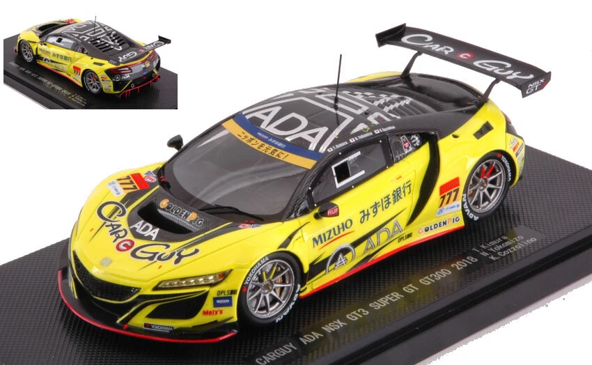 Modellino auto scala 1:43 Ebbro  HONDA NSX GT3 N.777 SUPER GT300 T.KIMURA-N.Y... - Immagine 1 di 1
