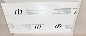 Engraving Stock 12 x 24 IPI Innovative Plastics Inc 1/16" 3 Sheets White Blue - Picture 1 of 8
