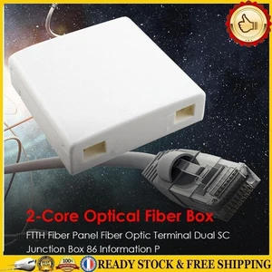 FTTH Terminal Wall Mount Fiber Optic Junction Terminal Panel Termination Box *NE - Afbeelding 1 van 8