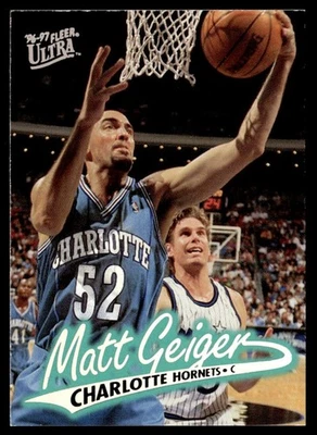 1996-97 Ultra Matt Geiger Charlotte Hornets #13 - Image 1 of 2