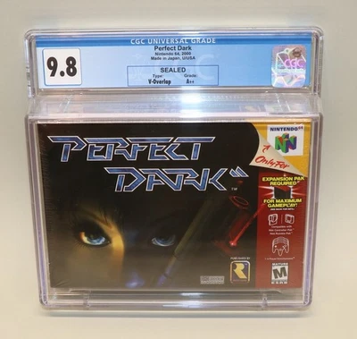 Nintendo 64 N64 Perfect Dark 2000 CGC 9,8 A++ nuevo sellado de fábrica Foto 1 de 4