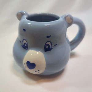 Mini taza de cerámica esculpida en 3D Care Bears Grumpy Bear 3,5 oz retro coleccionista - Imagen 1 de 6