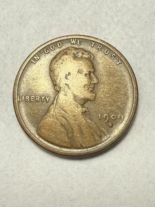 * 1909-S LINCOLN CENT- F+ (HIGHER GRADE KEY DATE) FILL THAT SPOT IN YOUR SET * - Picture 1 of 3
