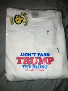 NEW The Smokers Club Don’t Pass Trump The Blunt White Long Sleeve Shirt Size XXL - Picture 1 of 5