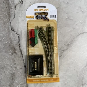 N Scale Bachmann 44861 Remote #4 Left Turnout; Nickel Silver EZ Track - Picture 1 of 1