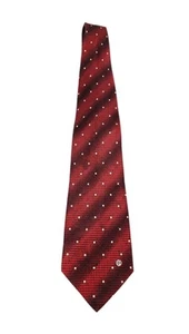 VERSACE Classic V2 Silk Men's Repp Tie Red Handmade 100% Silk - Picture 1 of 6