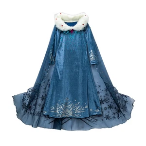 Vestido Princesa de Nieve Frozen Juegos con disfraces Halloween Fiesta de Cumpleaños Niña Disfraz 4-6 años - Imagen 1 de 17