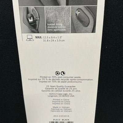 Case Logic Lectro Accessory Case Mini LAC100, 3204520 Black NWT - Image 1 of 4