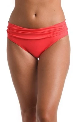 La Blanca Women's Island Goddess Shirred Band Hipster Swim Bikini Bottom Size 12 - Image 1 of 4