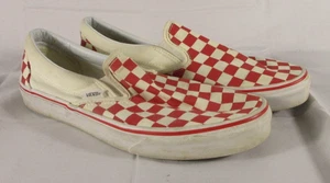 Vans Unisex Off The Wall Check Board Slip On Sneaker Schuhe Gr. US M8,5/W10 Rot - Bild 1 von 5