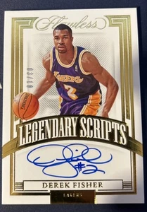 2021-22 Panini Flawless Derek Fisher Auto Legendary Scripts Gold /10 Lakers🔥 - Bild 1 von 3