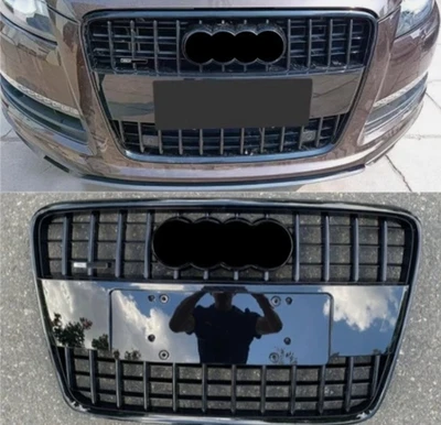 Parrilla estilo negra delantera superior de panal para Audi Q7 SQ7 2007-2015 Foto 1 de 2