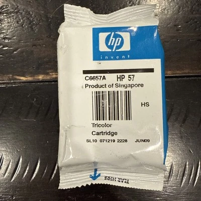 HP 57 Tricolor Ink C6657A Cartridge Tri-Color OEM Genuine Factory Sealed 6/09 - Image 1 of 2