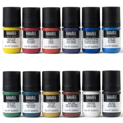 12pc Liquitex Professional Acrylic Gouache Essentials Set 22ml Crafts Painting - image 1 of 3