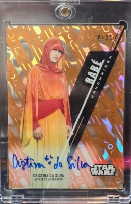 2016 Topps High Tek Star Wars Rabe Orange Magma Refractor 20/25 - Image 1 of 2