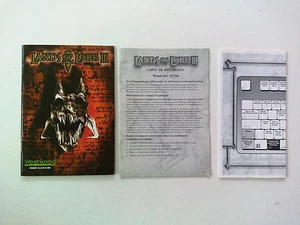 Anleitung/Handbuch/Referenzkarte/Tastatur Lands of Lore 3 für Big Box PC FR - Bild 1 von 4