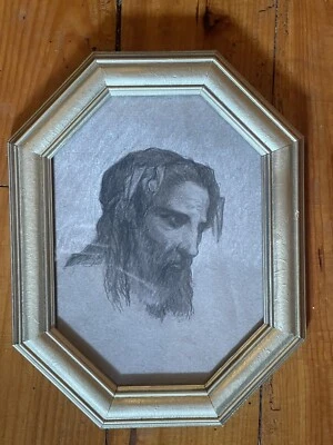 Anonyme - Dessin - Portrait - Christ - XX - Photo 1/4