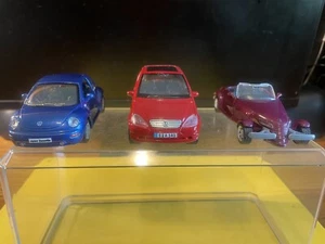 MERCEDES CLASS AW168-NEW VW BEETLE-PLYMOUTH PROWLER 1/34 NEW WO/BOX RARE HTF L33 - Picture 1 of 9