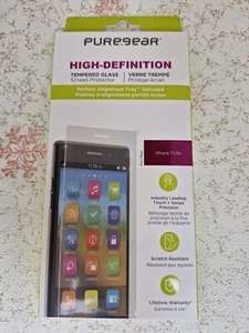 iPhone 11/ XR Screen Protector PureGear HD Tempered Glass with Installation Tray - Picture 1 of 2