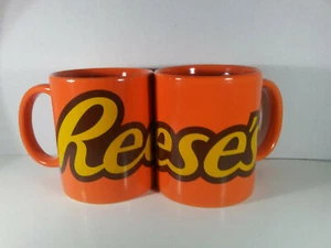 Two Reese's Ceramic Mugs by Galerie, Dishwasher & Microwave Safe, Coffee, Tea - Picture 1 of 3
