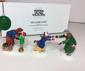 NEW NOS 55336 Dept 56 Heritage Village Collection WELCOME HOME 5533-6 Set of 3 - Picture 1 of 6