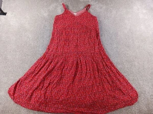 Joie Womens Dress Large Red Sleeveless A-Line Cotton Lined - Picture 1 of 14
