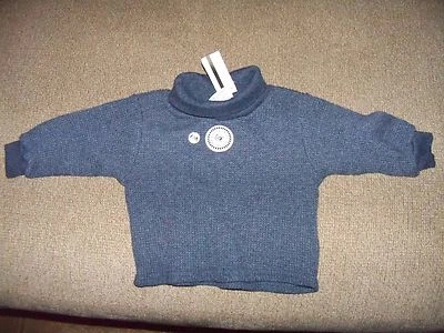 MULBERRIBUSH BLUE HENLEY TURTLENECK SHIRT SIZE 6M BOY'S NEW Foto 1 de 2