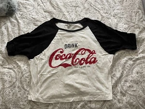 ❤️ZARA Coca Cola Sequin Top, Size S-M. - Picture 1 of 2
