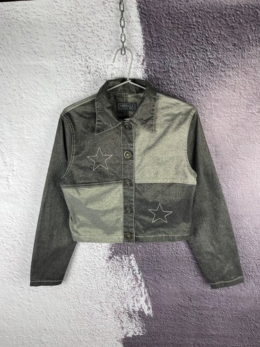 Giacca denim leggera Versace classic v2 doppio colore stelle