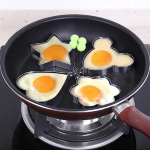 Edelstahl Pfannkuchenform Form Ring Kochen Spiegelei Former Küchenwerkzeug - Bild 1 von 7