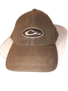 DRAKE WATERFOWL SYSTEMS 8 OZ WAXED COTTON LOGO BALL CAP HAT ADJUSTABLE NWT - Picture 1 of 4