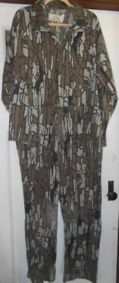 VINTAGE Redhead Trebark Camo Uninsulated Hunting Coverall Jumpsuit XL Oak WOW - Image 1 of 4