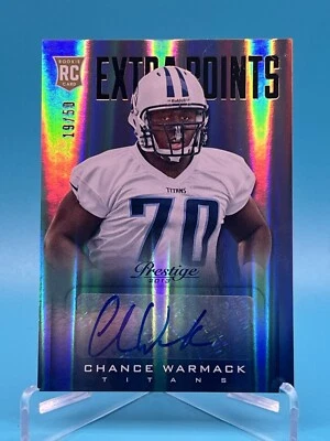 2013 Prestige Extra Points Gold Signatures /50 Chance Warmack Rookie Auto RC - Image 1 of 2