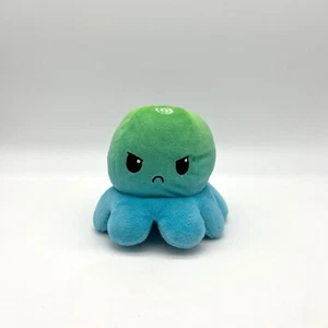 Peluche reversible pulpo TeeTurtle juguete de humor animal de peluche azul verde - Imagen 1 de 7