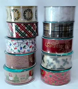 Member's Mark Premium Holiday Themed Wired Edge Ribbon 2.5" Wide x 50 Yards Roll - Picture 1 of 21