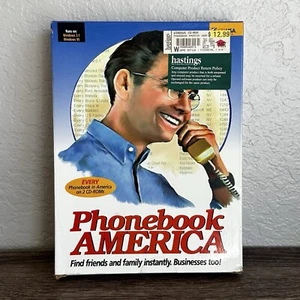 Every Phonebook In America On 2 CD-ROMs Brand new 1999 Sealed - Picture 1 of 7